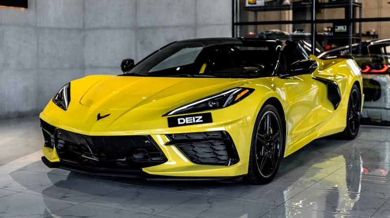 Chevrolet Corvette yellow 2022