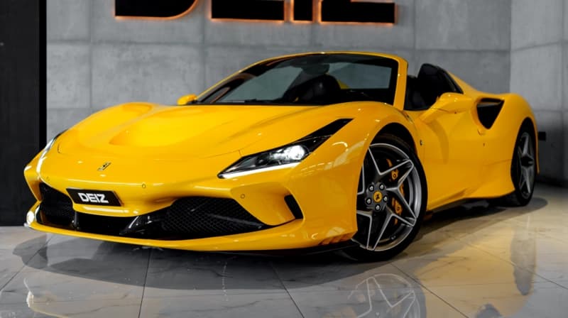 Ferrari F8 Spider yellow 2022