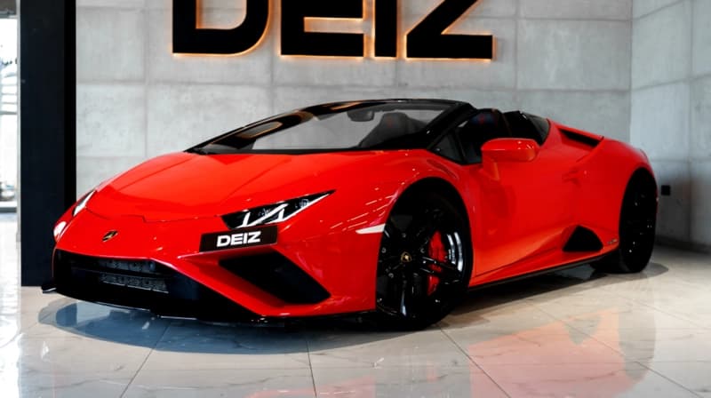 Lamborghini Huracan Evo Spyder orange 2022