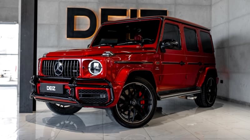 Mercedes G63 AMG blood red 2022