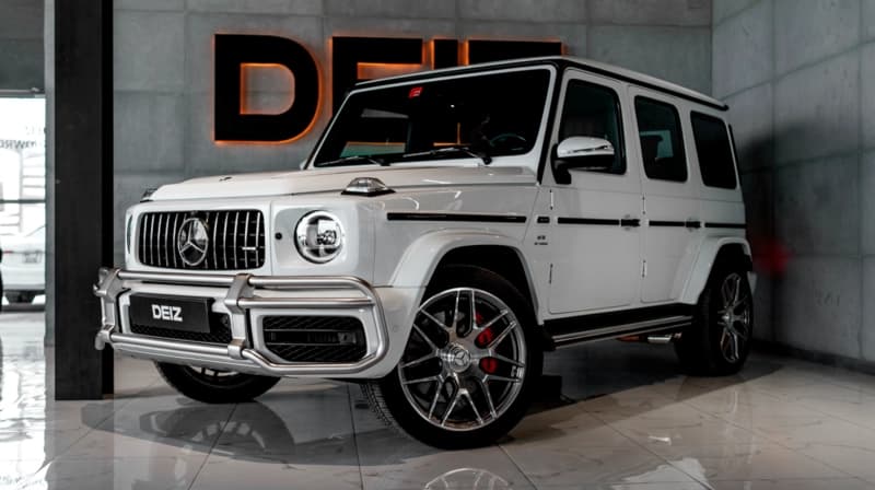 Mercedes G63 AMG white 2022