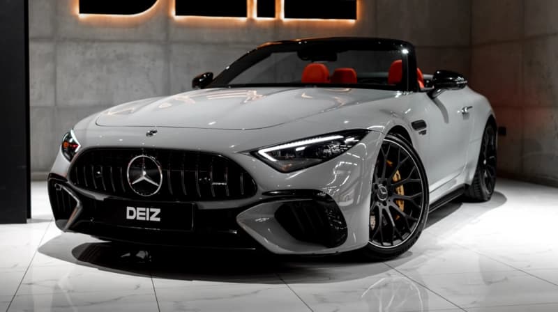 Mercedes SL 63 AMG white 2022