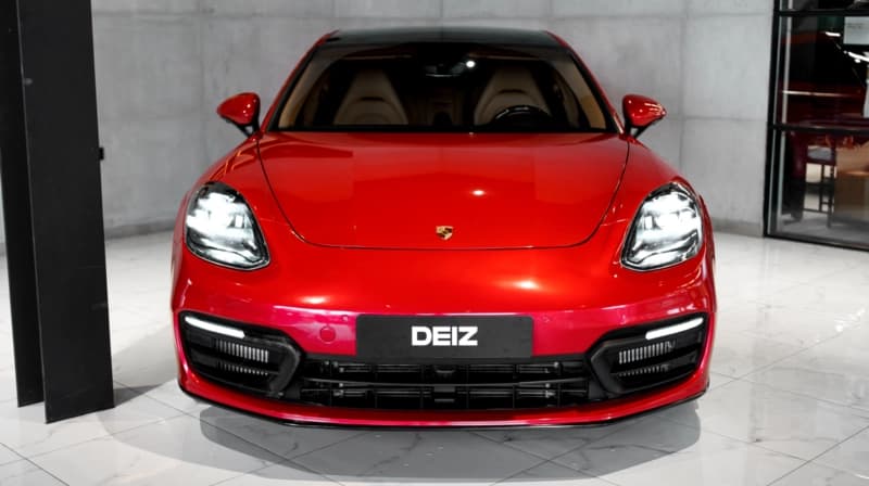 Porsche Panamera red 2022