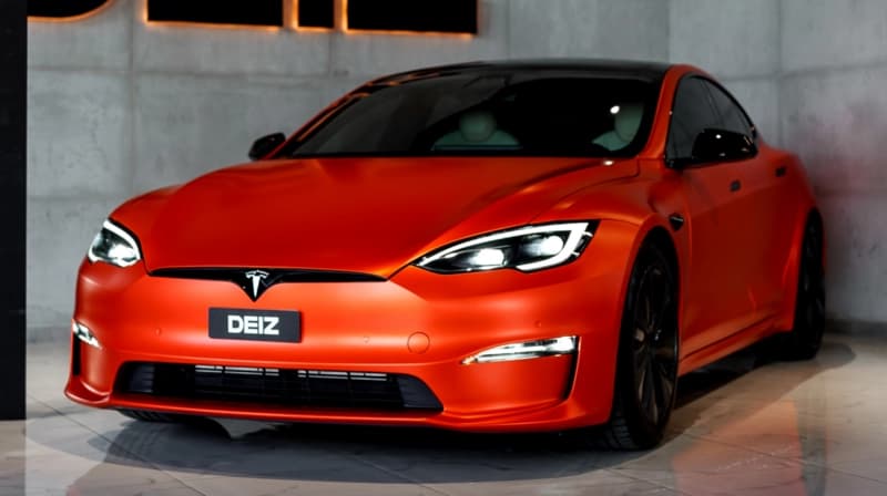 Tesla S Plaid red 2022